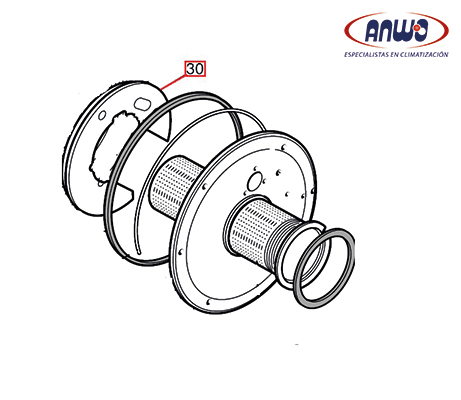 AISLANTE FLANGE QUEMAD. LUNA / POWER HT